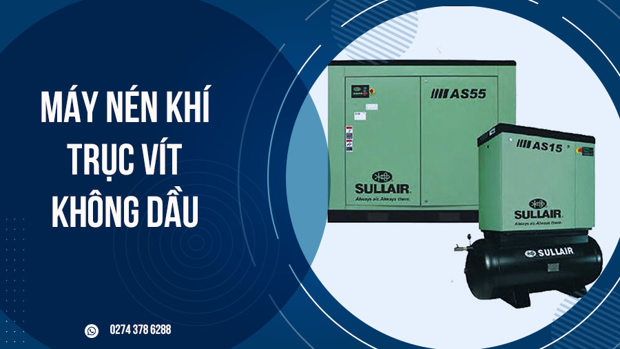 máy nén khí trục vít không dầu