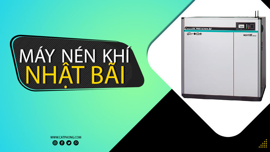 máy nén khí nhật bãi