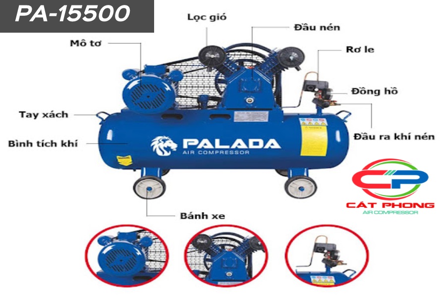máy nén khí piston Palada PA-15500