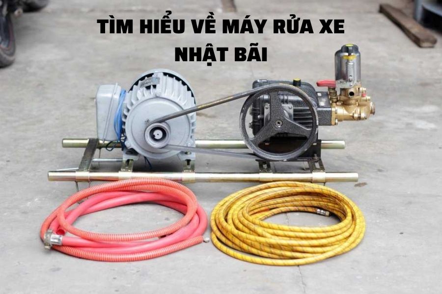 máy rửa xe nhật bãi